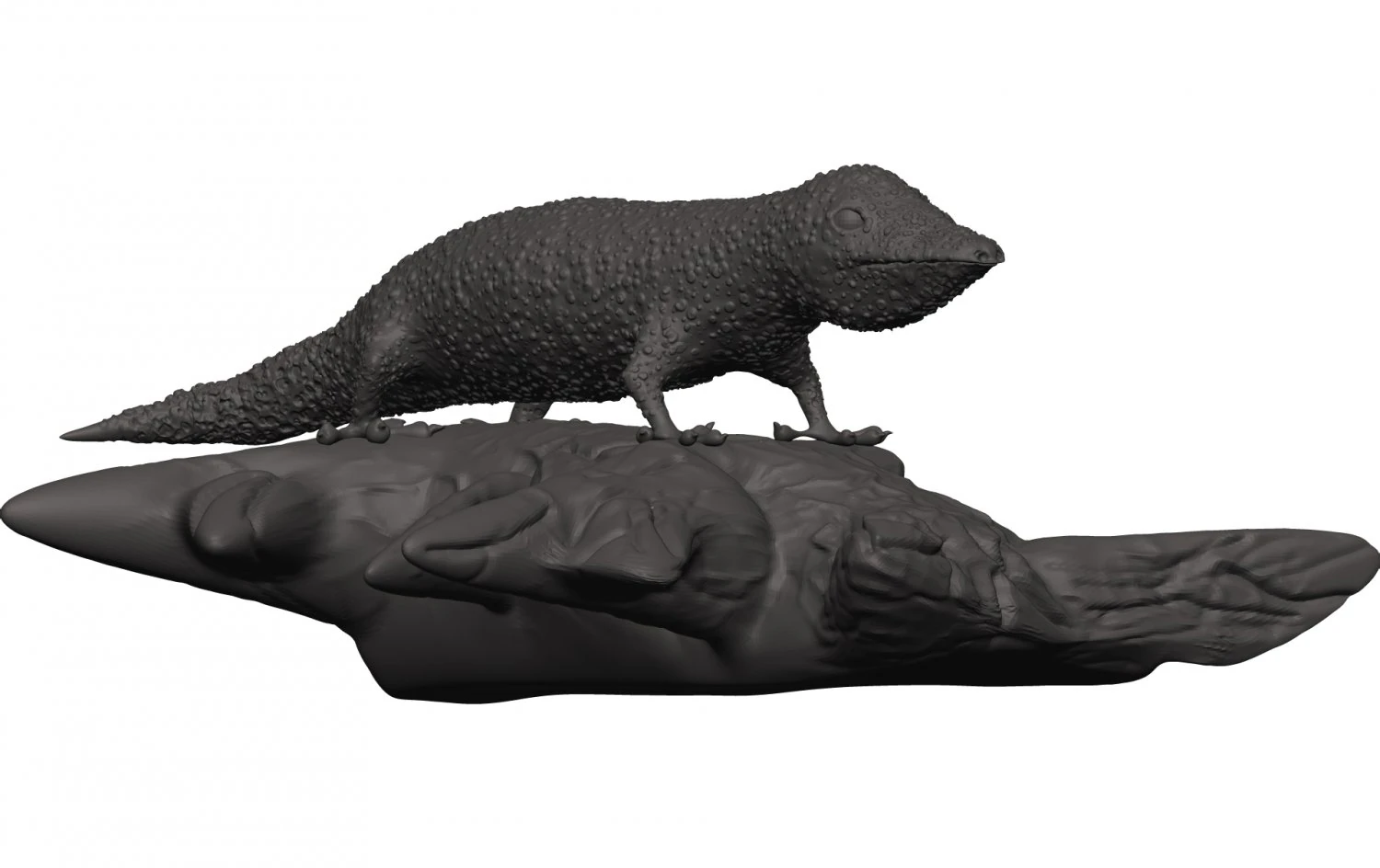 Gecko 3D Print Model .c4d .max .obj .3ds .fbx .stl .blend