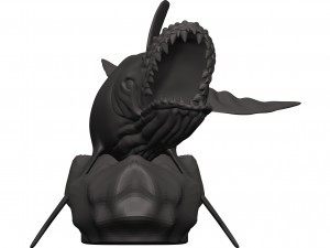Humback whale Model Cetak 3D