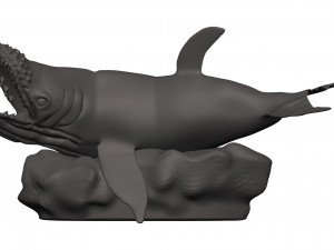 Humback whale Model Cetak 3D