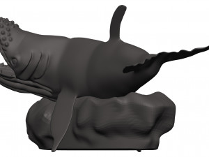 Humback whale Model Cetak 3D