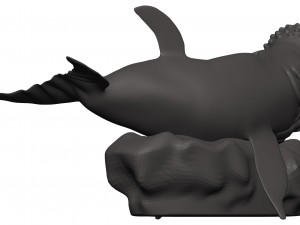 Humback whale Model Cetak 3D