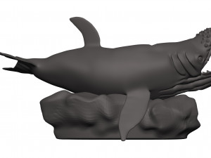 Humback whale Model Cetak 3D