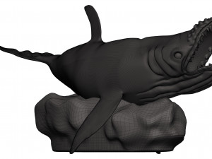 Humback whale Model Cetak 3D
