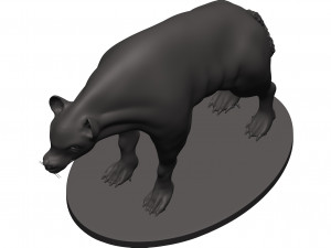 Hyena 3Dプリントモデル