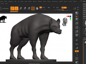 Hyena 3Dプリントモデル