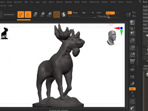 Moose Model Cetak 3D