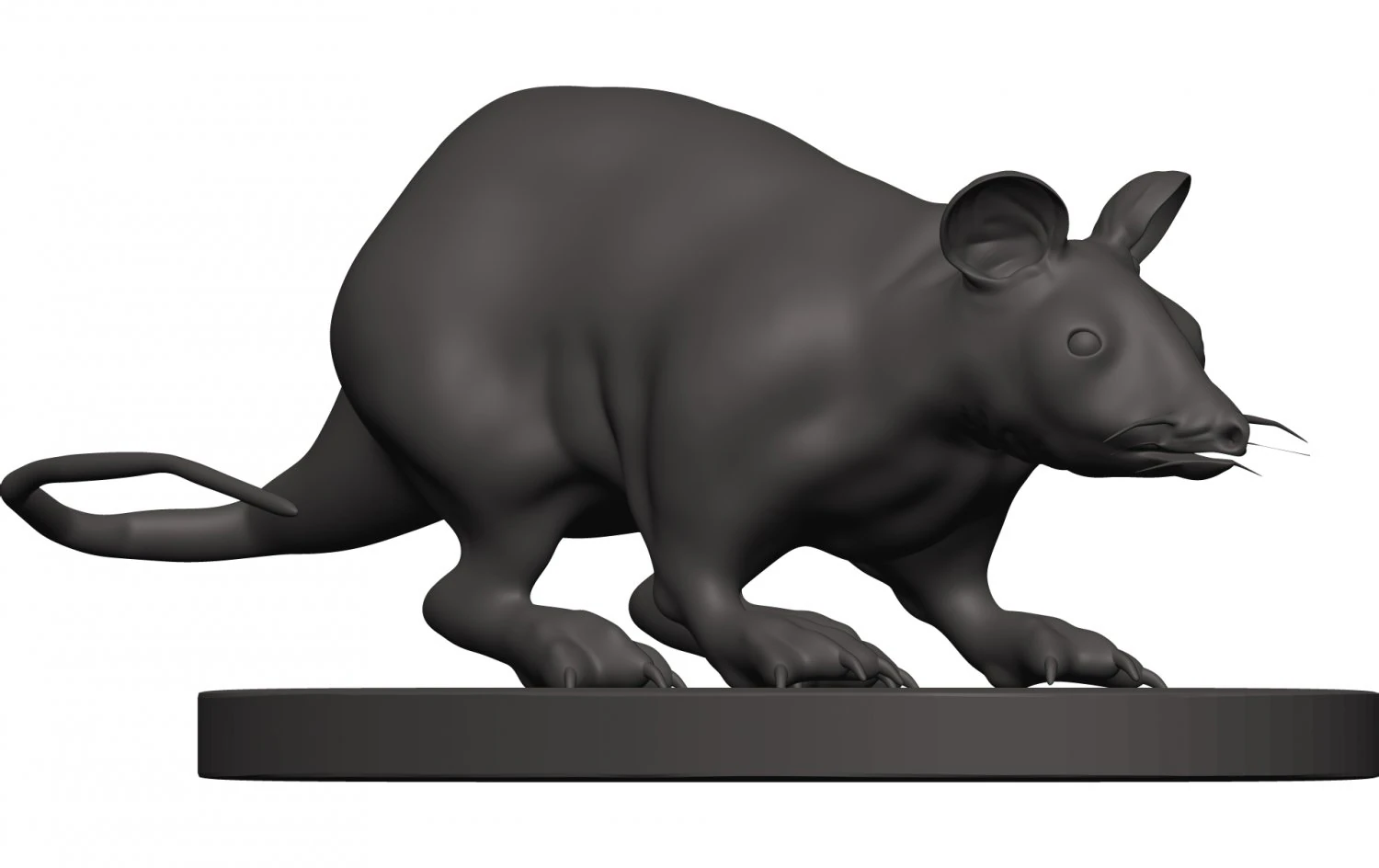 Mouse 3D Print Model .c4d .max .obj .3ds .fbx .stl .blend