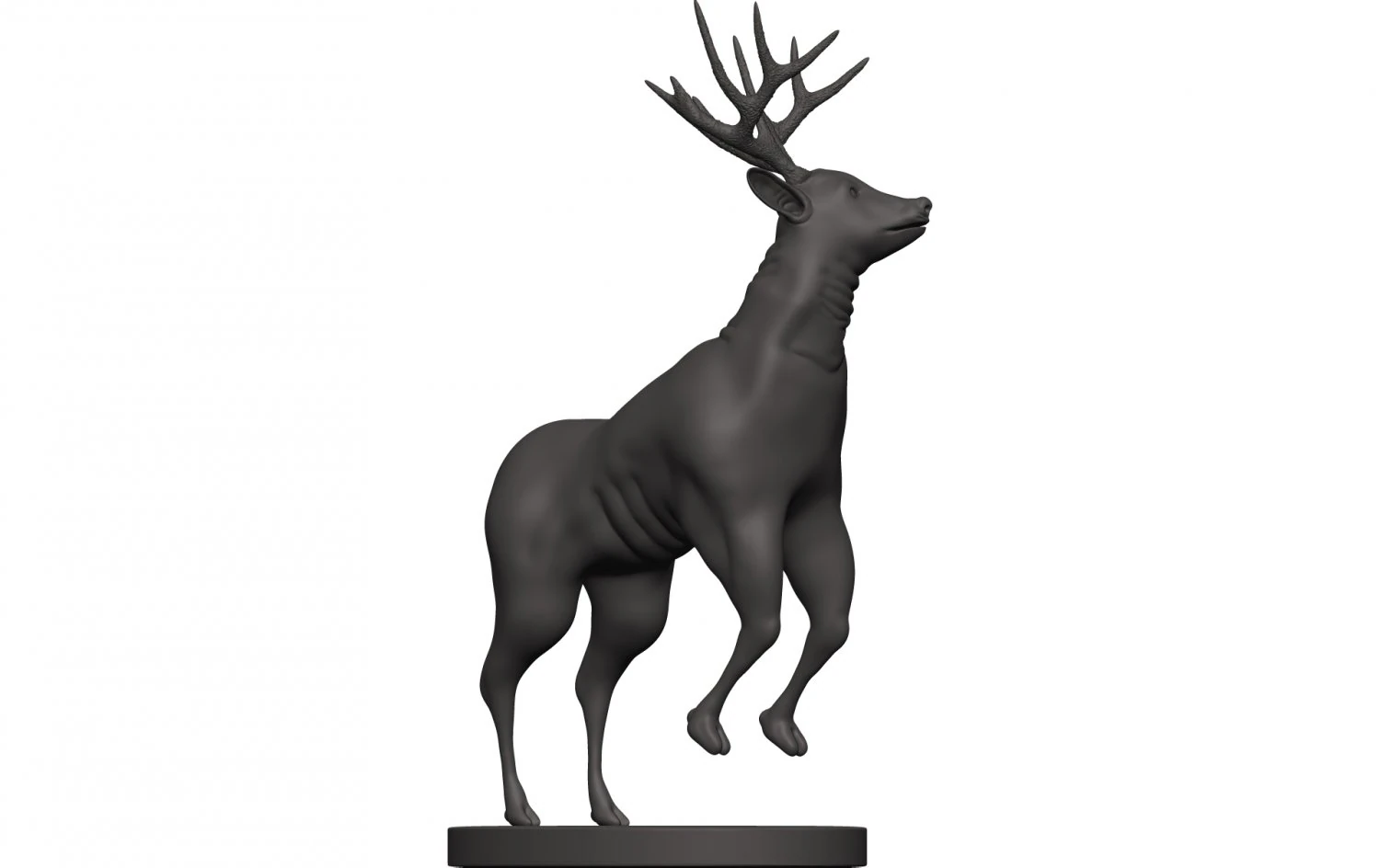 Mule deer 3D Print Model .c4d .max .obj .3ds .fbx .stl .blend