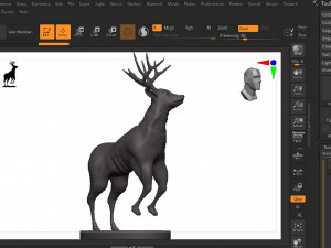 Mule deer 3D Print Model