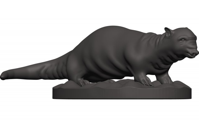 Otter Modelo de impresión 3D .c4d .max .obj .3ds .fbx .stl .blend 