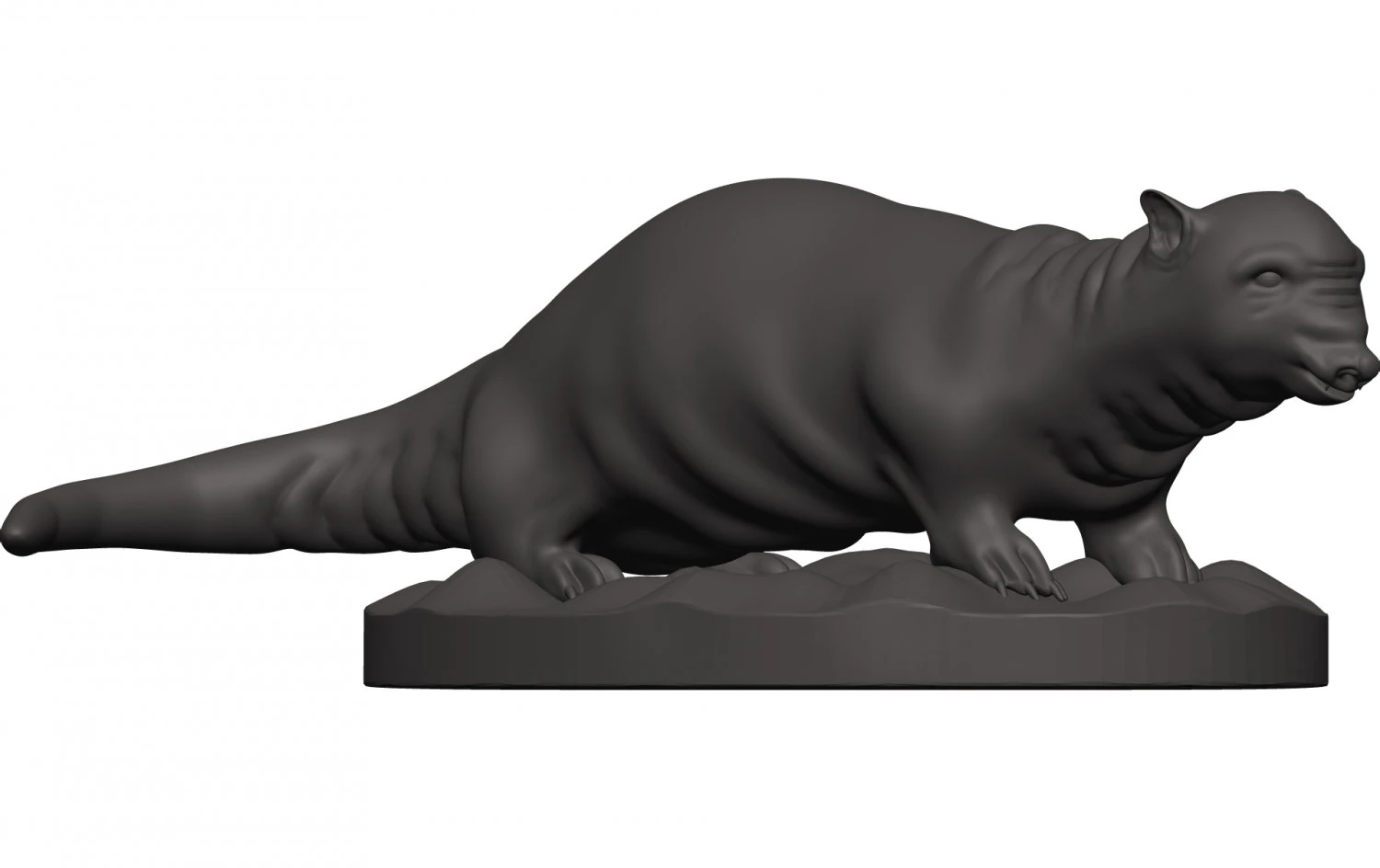 Otter 3D Print Model .c4d .max .obj .3ds .fbx .stl .blend