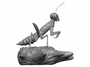 Praying mantis 3D 프린트 모델