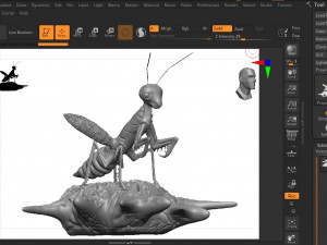 Praying mantis 3D 프린트 모델