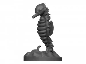 Sea horse 3D Print Model