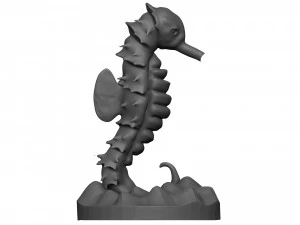 Sea horse 3D Print Model