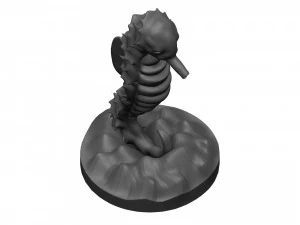 Sea horse 3D Print Model