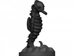 Sea horse 3D Print Model