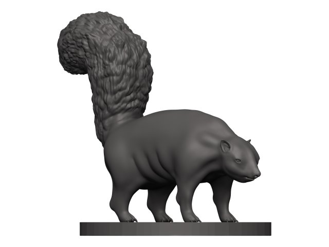Skunk 3D 打印模型 .c4d .max .obj .3ds .fbx .stl .blend
