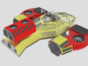 Jupiter - c spaceship 3D Model