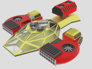 Jupiter - c-Raumschiff 3D Modell