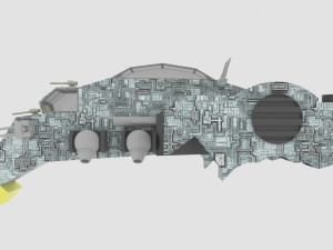 Jupiter - e spaceship 3D Model