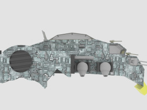 Jupiter - e spaceship 3D Model