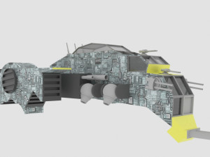 Jupiter - e spaceship 3D Model