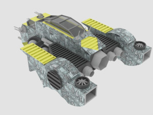 Jupiter - e spaceship 3D Model