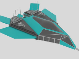 木星的宇宙飞船 3D 模型