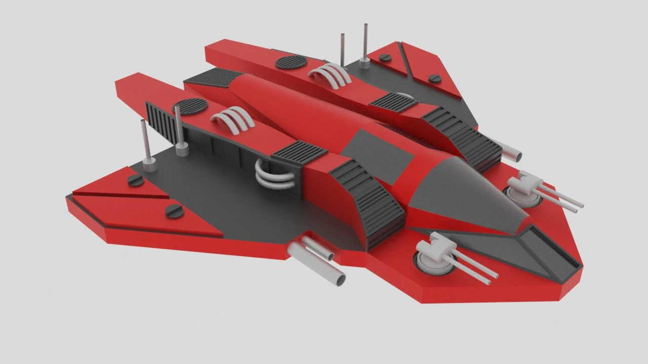 Jupiter - t spaceship 3D Model .c4d .max .obj .3ds .fbx .stl .blend 