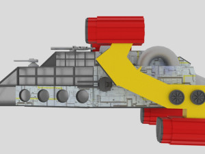 Space - a spaceship 3D 模型