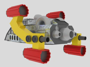 Space - a spaceship 3D Model