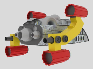 Space - a spaceship 3D Model