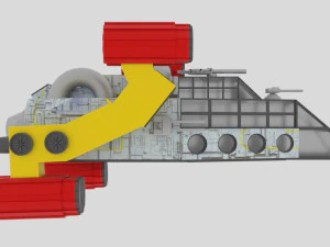 Space - a spaceship 3D Model