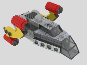 Space - a spaceship 3D Model
