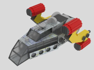 우주 - 우주선 3D 모델