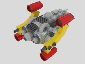 Space - a spaceship 3D 模型