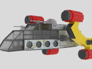 Space - a spaceship 3D Model