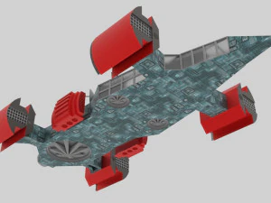 Space - t spaceship 3D Model
