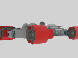 Space - t spaceship 3D Model