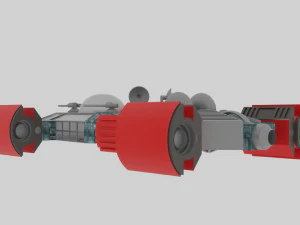 Space - t spaceship 3D Model