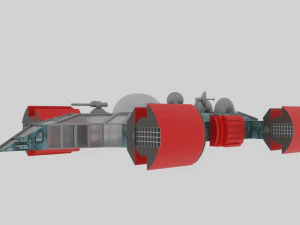 Space - t spaceship 3D Model