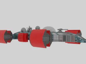 Space - t spaceship 3D Model