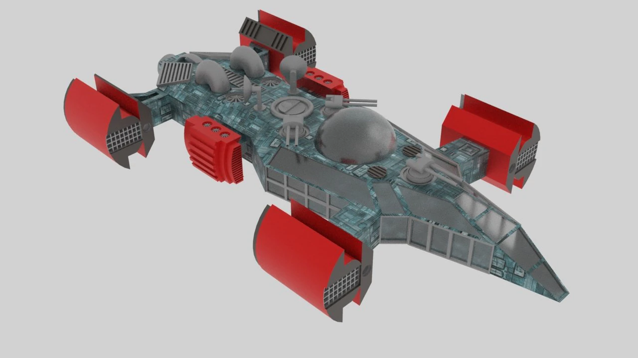 Space - t spaceship 3D Model .c4d .max .obj .3ds .fbx .stl .blend 