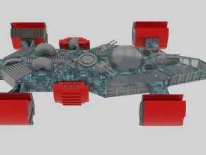 Space - t spaceship 3D Model
