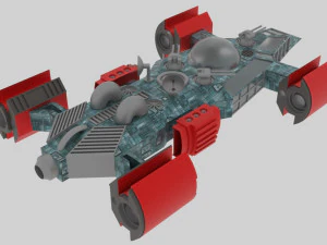 Space - t spaceship 3D Model