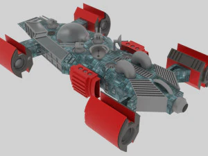 Space - t spaceship 3D Model