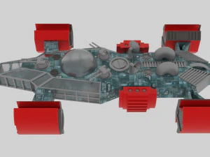 Space - t spaceship 3D Model