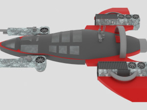 Space - z spaceship Modèle 3D