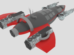 Space - z spaceship Modèle 3D